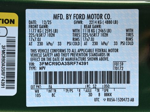 New 2025 Ford Bronco Sport Badlands w/ Badlands Tech Package AWD/4WD image 14