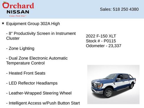 Used 2022 Ford F150 XLT w/ Equipment Group 302A High AWD/4WD image 14