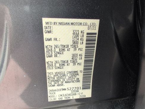 Used 2021 Nissan Titan SV w/ Accessory Utility Package RWD image 29
