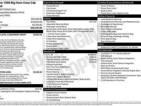 Used 2026 RAM 1500 Big Horn AWD/4WD image 7