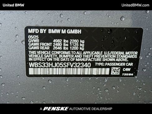 Certified 2025 BMW M3 Competition w/ M Carbon Exterior Package image 14