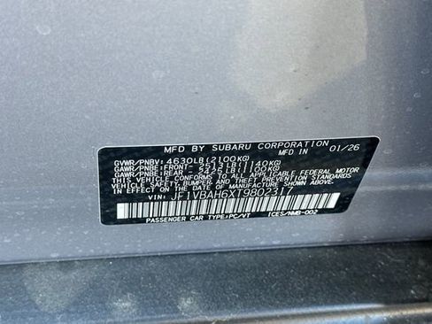 New 2026 Subaru WRX Premium image 25