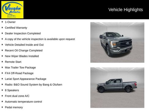 Used 2023 Ford F150 Lariat w/ Max Trailer Tow Package AWD/4WD image 2