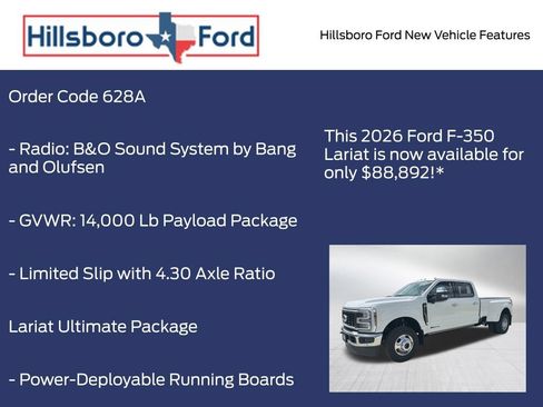 New 2026 Ford F350 Lariat w/ Lariat Ultimate Package AWD/4WD image 16