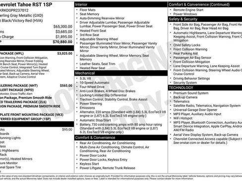 Certified 2023 Chevrolet Tahoe RST w/ Luxury Package AWD/4WD image 55