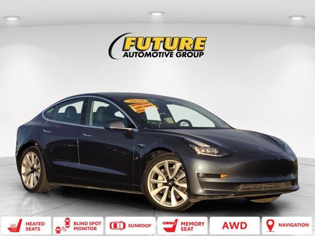 Used 2020 Tesla Model 3 Long Range AWD/4WD image 1
