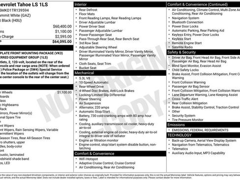 New 2026 Chevrolet Tahoe LS image 24