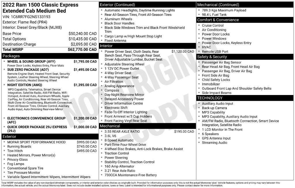 Used 2022 RAM 1500 Express w/ Wheel & Sound Group AWD/4WD image 10