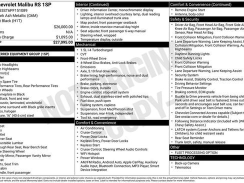 Certified 2023 Chevrolet Malibu RS image 39