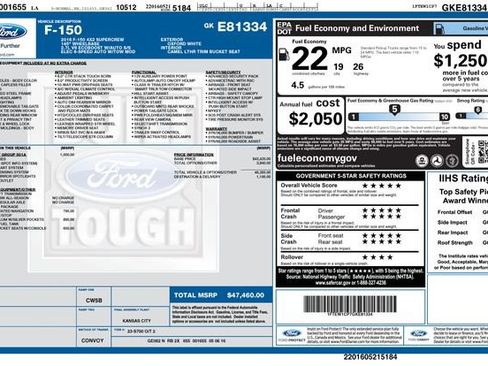 Used 2016 Ford F150 Lariat w/ Equipment Group 501A Mid image 3