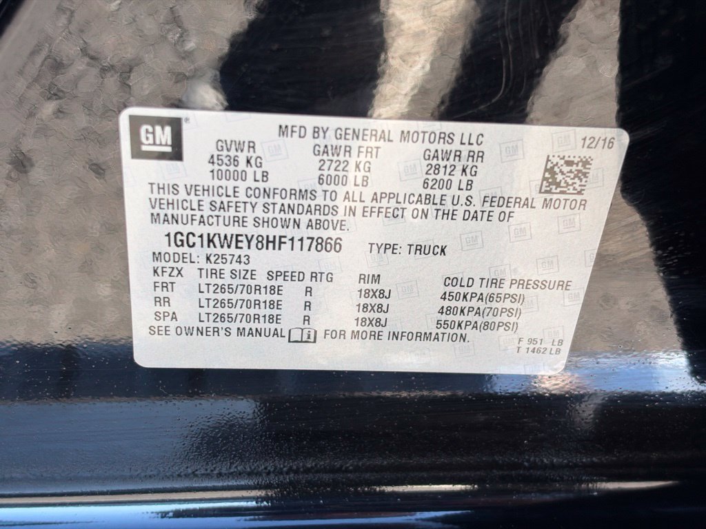Used 2017 Chevrolet Silverado 2500 LTZ w/ Duramax Plus Package AWD/4WD image 26