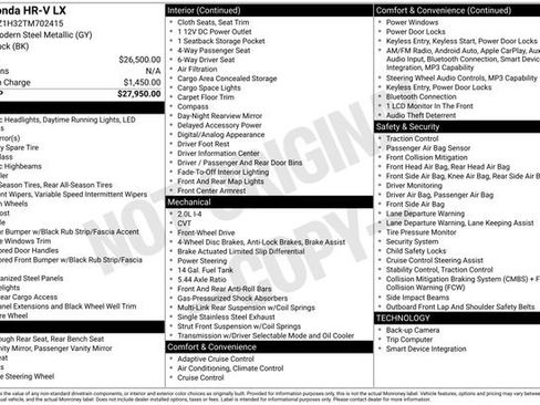 Used 2026 Honda HR-V LX image 26