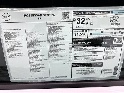 New 2026 Nissan Sentra SR w/ SR Premium Package FWD image 38
