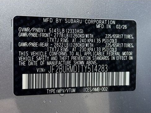 New 2026 Subaru Outback Wilderness AWD/4WD image 33