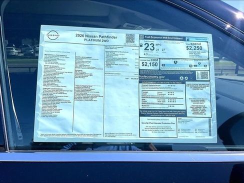 New 2026 Nissan Pathfinder Platinum w/ Cargo Package FWD image 13