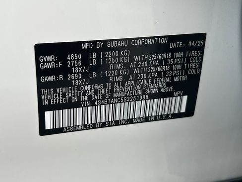 Certified 2025 Subaru Outback Limited image 31