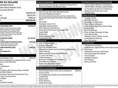 Used 2024 BMW X3 xDrive30i w/ Premium Package image 10