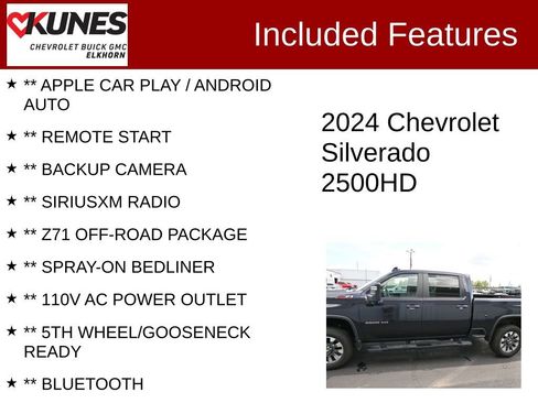 Used 2024 Chevrolet Silverado 2500 Custom w/ Custom Convenience Package image 2