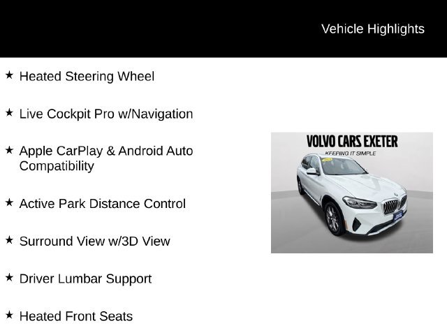 Used 2023 BMW X3 xDrive30i w/ Premium Package w/ZPA AWD/4WD image 7