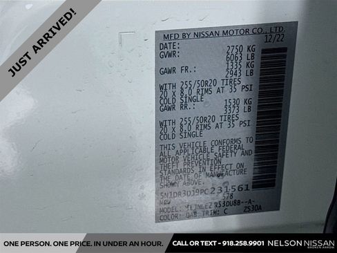 Certified 2023 Nissan Pathfinder Platinum w/ Cargo Package image 35