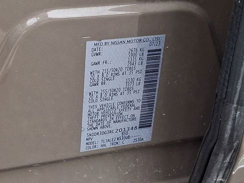 Used 2024 Nissan Pathfinder Platinum w/ Cargo Package FWD image 31