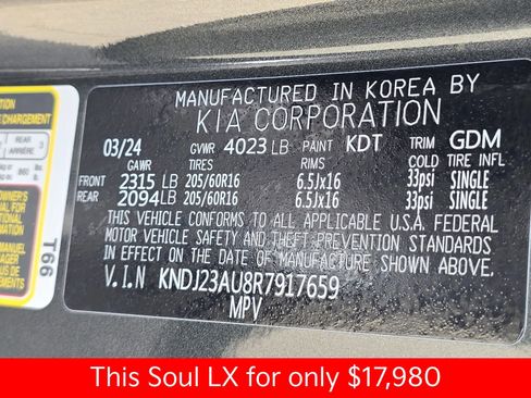 Used 2024 Kia Soul LX w/ Option Group 015 image 42