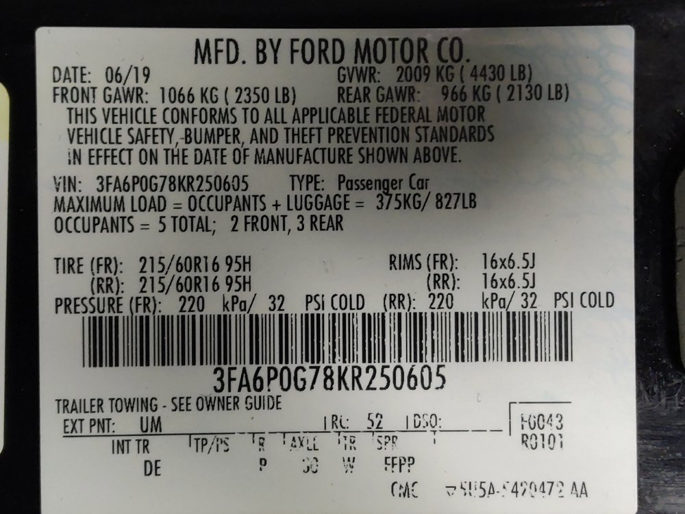 Used 2019 Ford Fusion S FWD image 33