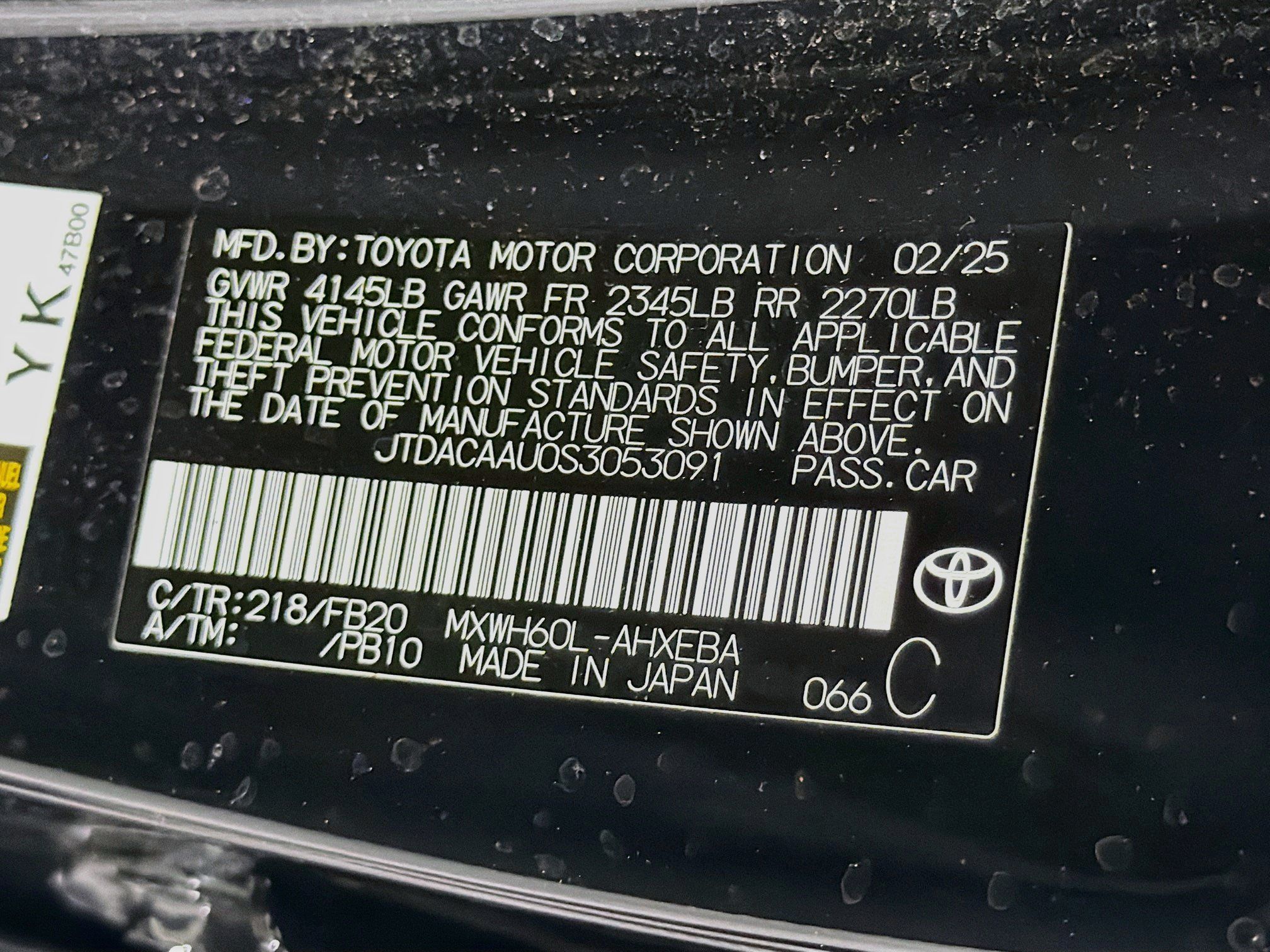 Used 2025 Toyota Prius LE FWD image 12