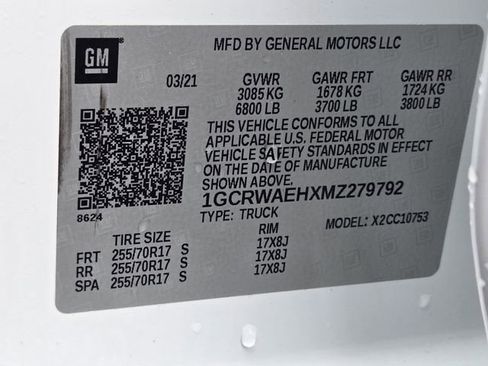 Used 2021 Chevrolet Silverado 1500 W/T w/ WT Fleet Convenience Package RWD image 35