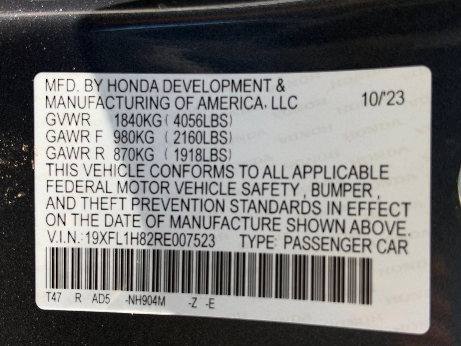 Used 2024 Honda Civic Sport Touring image 13