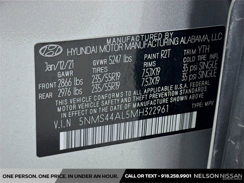 Used 2021 Hyundai Santa Fe Limited image 33