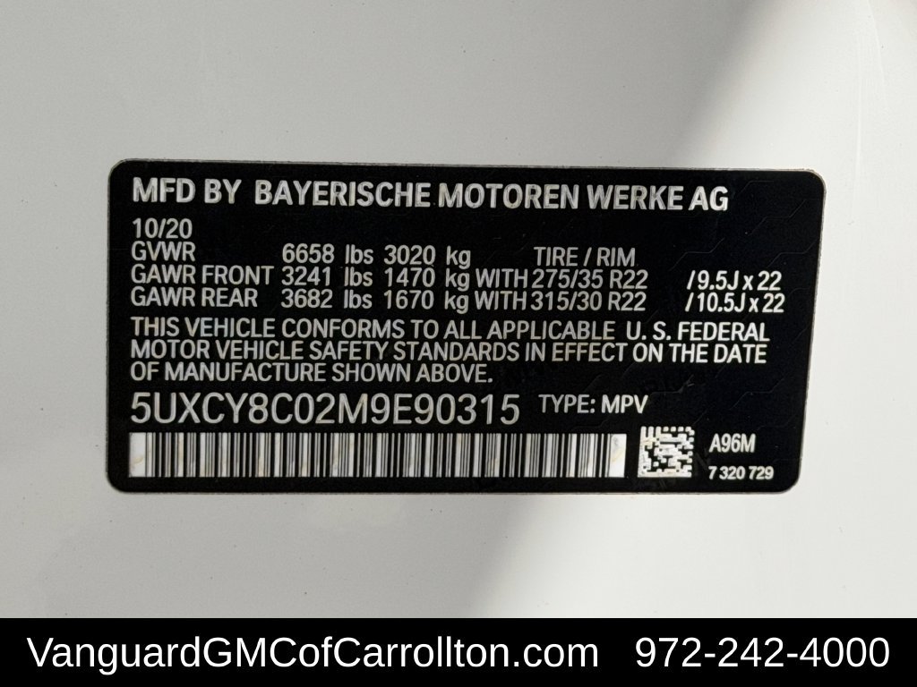 Used 2021 BMW X6 M50i w/ Executive Package AWD/4WD image 34