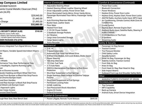 Used 2019 Jeep Compass Limited w/ Safety & Security Group image 26