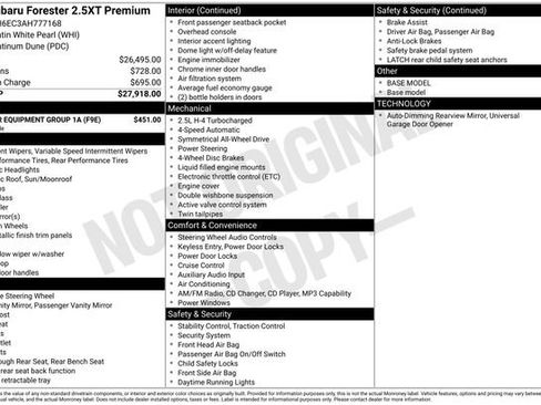 Used 2010 Subaru Forester 2.5XT Premium w/ Popular Equipment Group 1A AWD/4WD image 10