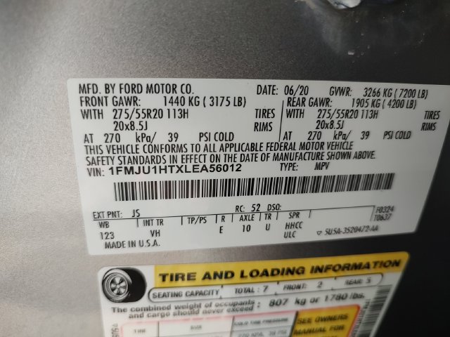 Used 2020 Ford Expedition XLT w/ Equipment Group 202A RWD image 33