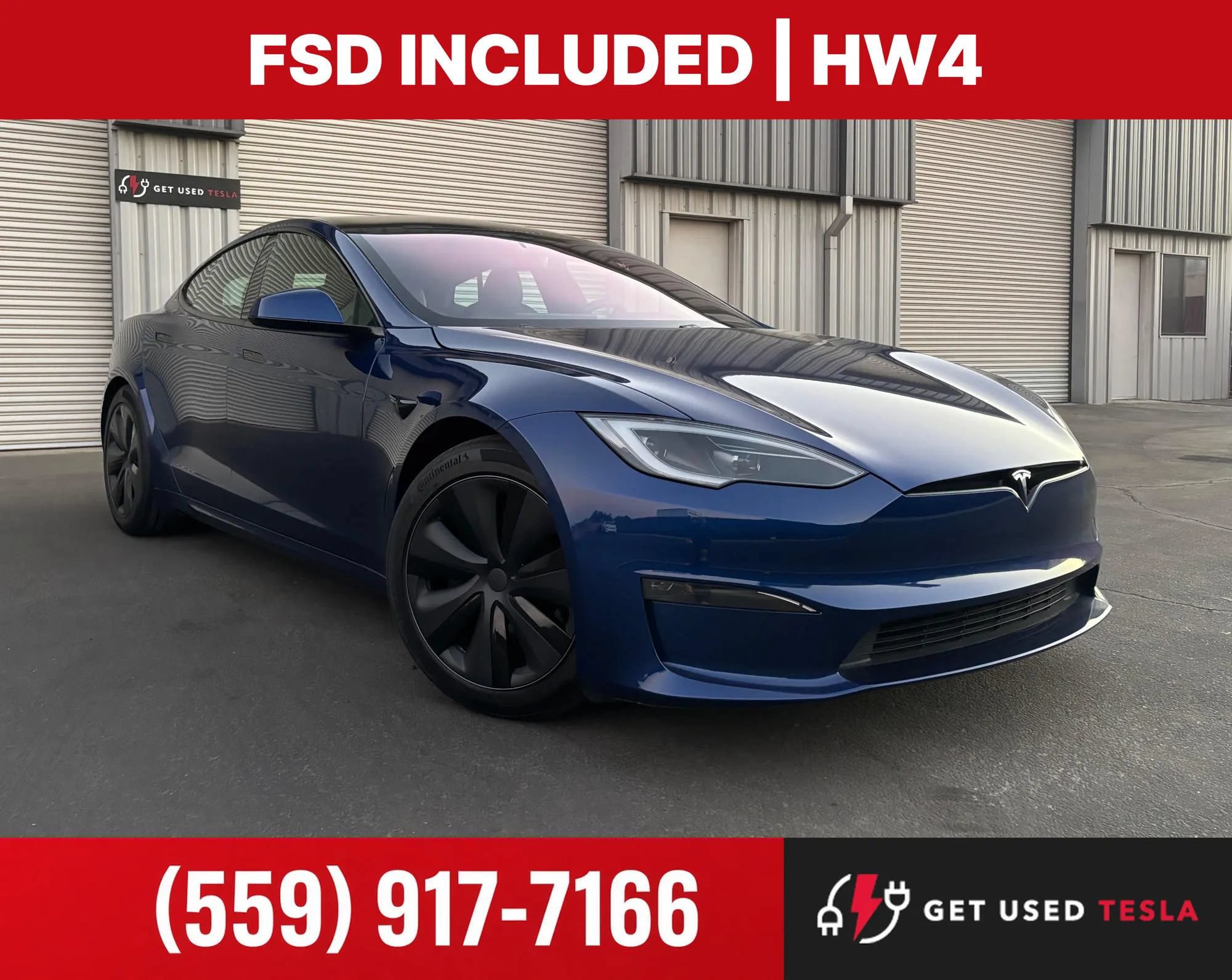 Used 2023 Tesla Model S Standard Range AWD/4WD image 1