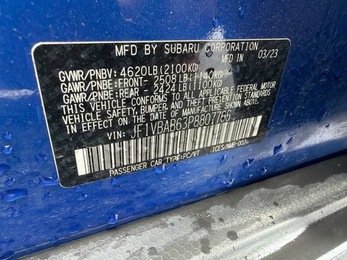 Used 2023 Subaru WRX AWD/4WD image 12