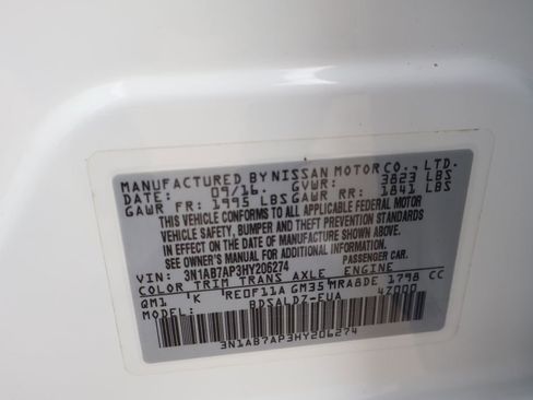 Used 2017 Nissan Sentra SV w/ Driver's Assist Package FWD image 11