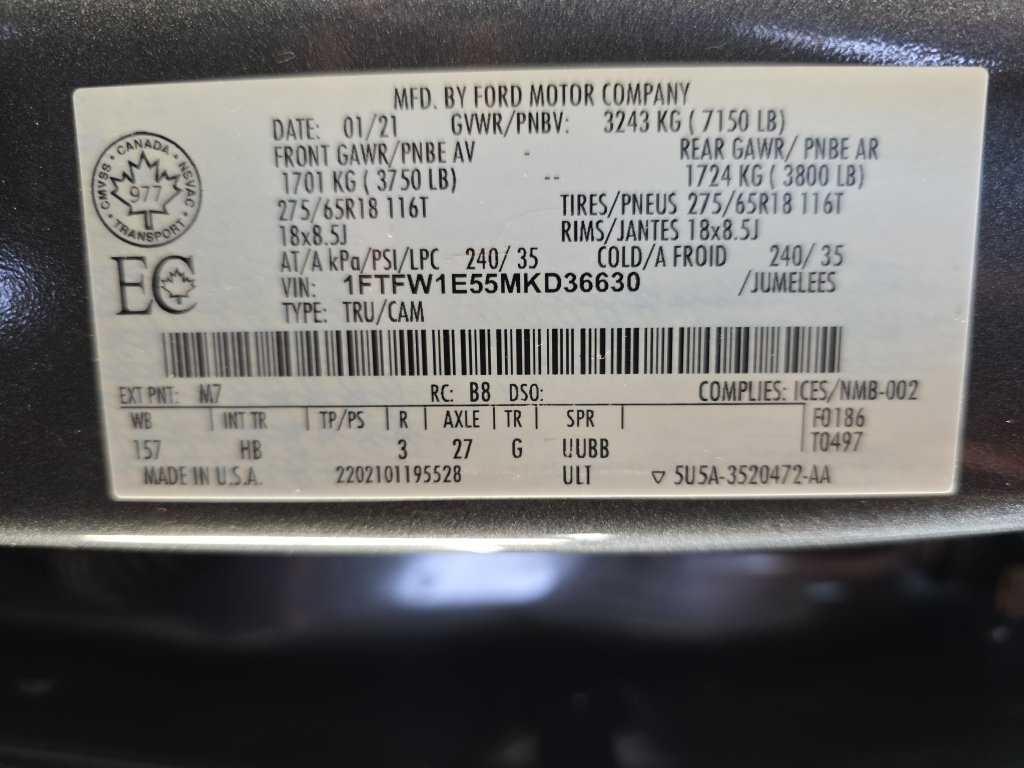 Used 2021 Ford F150 Lariat AWD/4WD image 38