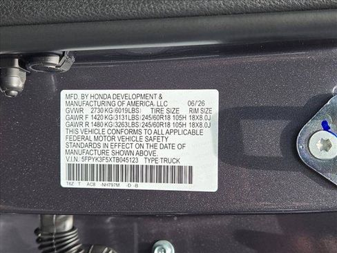 New 2026 Honda Ridgeline RTL image 17