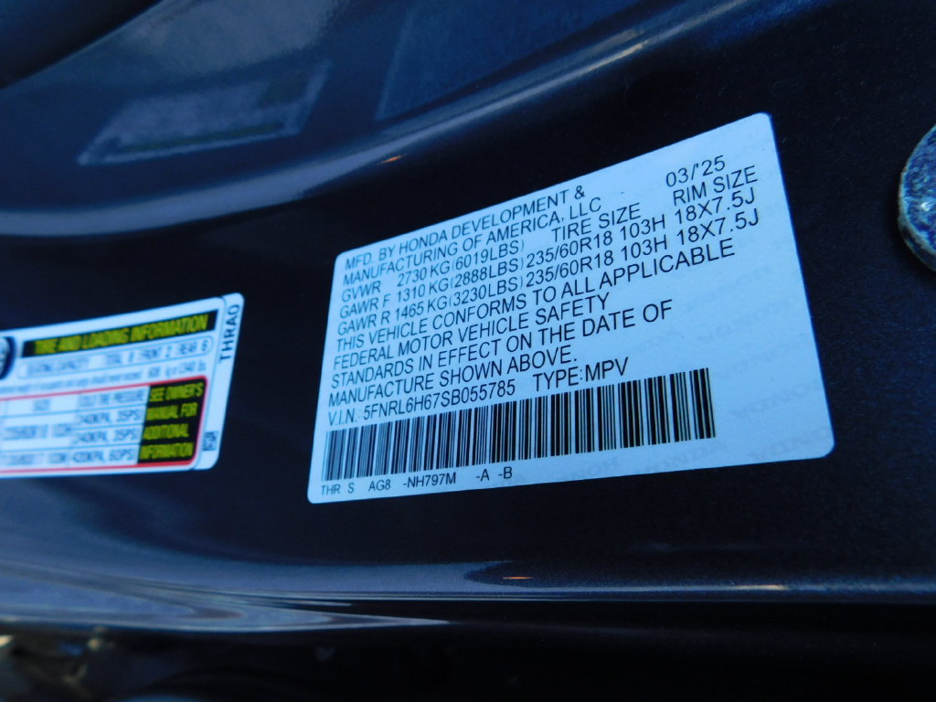 Certified 2025 Honda Odyssey EX-L image 12