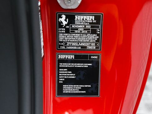 Certified 2022 Ferrari 296 GTB image 19