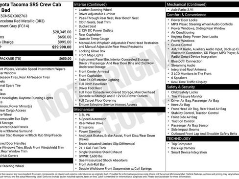 Used 2016 Toyota Tacoma SR5 w/ Towing Package image 19