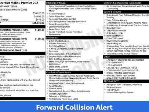 Used 2016 Chevrolet Malibu Premier w/ Driver Confidence Package II FWD image 26