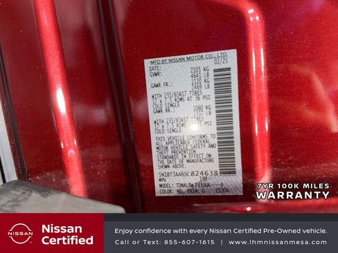 Certified 2025 Nissan Rogue S FWD image 33