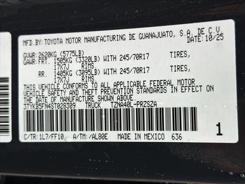 Used 2025 Toyota Tacoma SR5 RWD image 28