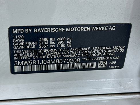 Used 2021 BMW 330i Sedan w/ Driving Assistance Package RWD image 12