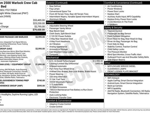 New 2026 RAM 2500 Warlock w/ Safety Group AWD/4WD image 6