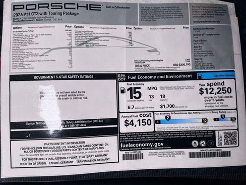 Certified 2026 Porsche 911 GT3 RWD image 45