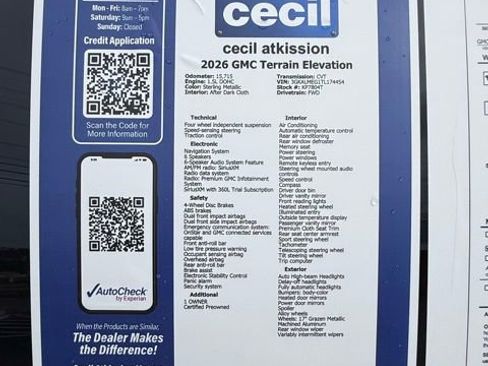 Certified 2026 GMC Terrain Elevation FWD image 13